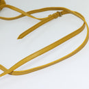 Miu Miu Shoulder Bag Suede Leather Yellow Auth 116150-7