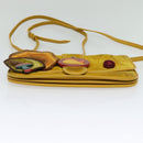 Miu Miu Shoulder Bag Suede Leather Yellow Auth 116150-5