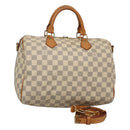 LOUIS VUITTON Damier Azur Speedy Bandouliere 30 Hand Bag 2way N41052 Auth 116159-1