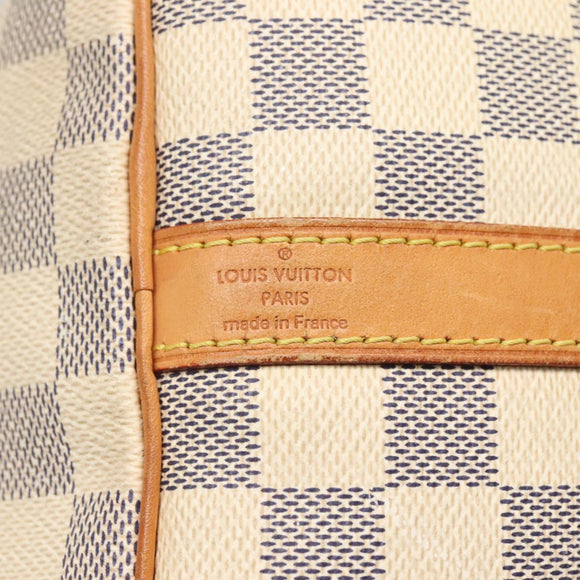 LOUIS VUITTON Damier Azur Speedy Bandouliere 30 Hand Bag 2way N41052 Auth 116159