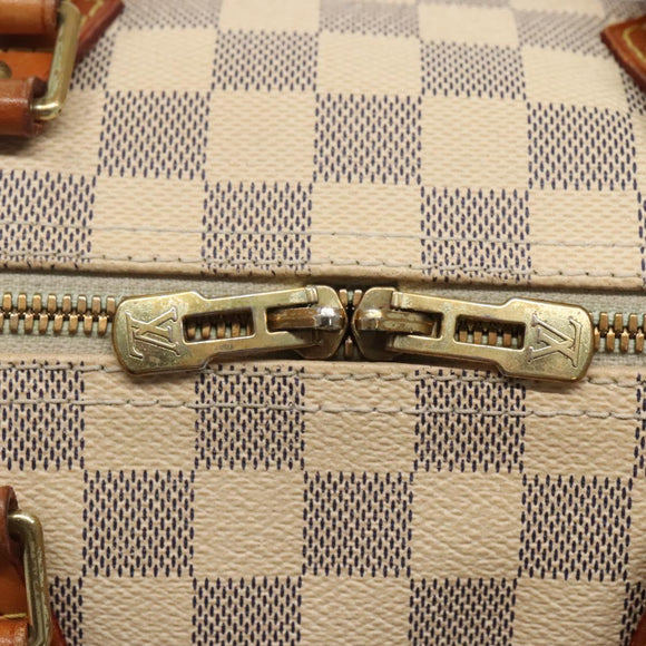 LOUIS VUITTON Damier Azur Speedy Bandouliere 30 Hand Bag 2way N41052 Auth 116159