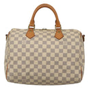LOUIS VUITTON Damier Azur Speedy Bandouliere 30 Hand Bag 2way N41052 Auth 116159-13