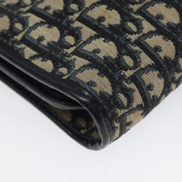 Christian Dior Trotter Canvas Shoulder Bag Navy Auth 116165