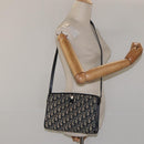 Christian Dior Trotter Canvas Shoulder Bag Navy Auth 116165-21