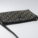 Christian Dior Trotter Canvas Shoulder Bag Navy Auth 116165-6
