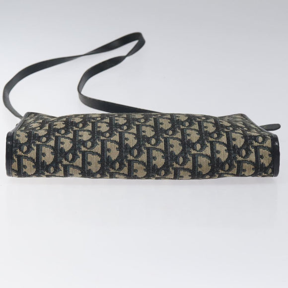 Christian Dior Trotter Canvas Shoulder Bag Navy Auth 116165