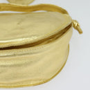 LOEWE Anagram Shoulder Bag Leather Gold Tone Auth 116175-14