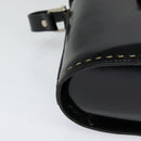 CELINE Shoulder Bag Patent leather Black Auth 116182-14