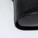 CELINE Shoulder Bag Patent leather Black Auth 116182-16