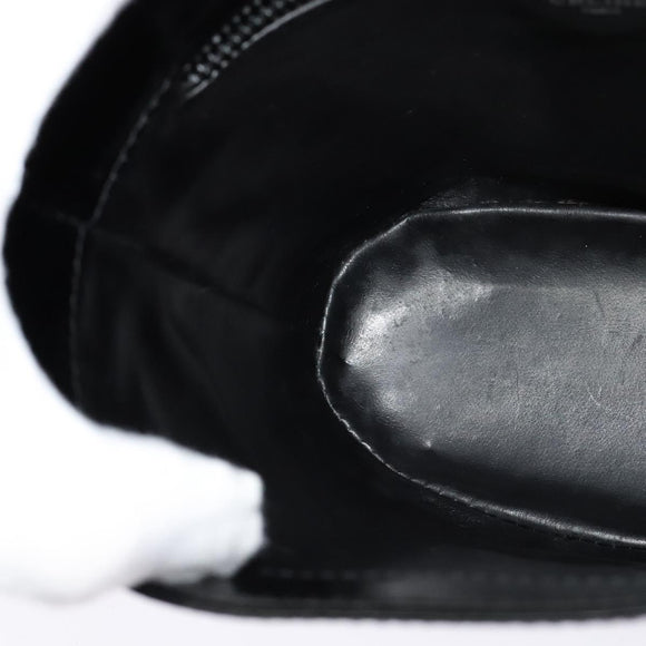 CELINE Shoulder Bag Patent leather Black Auth 116182