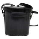 CELINE Shoulder Bag Patent leather Black Auth 116182-2