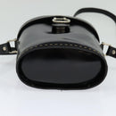 CELINE Shoulder Bag Patent leather Black Auth 116182-5