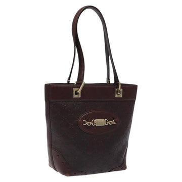 GUCCI GG Canvas Guccissima Hand Bag Gold Brown 145994 Auth 116184