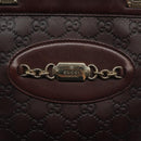 GUCCI GG Canvas Guccissima Hand Bag Gold Brown 145994 Auth 116184-17