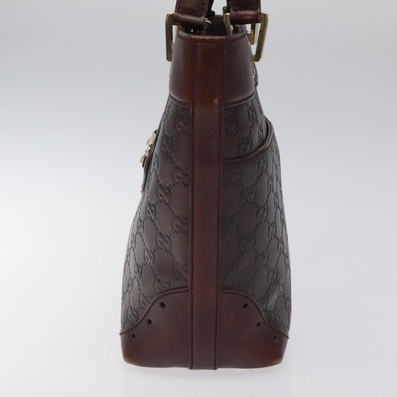 GUCCI GG Canvas Guccissima Hand Bag Gold Brown 145994 Auth 116184