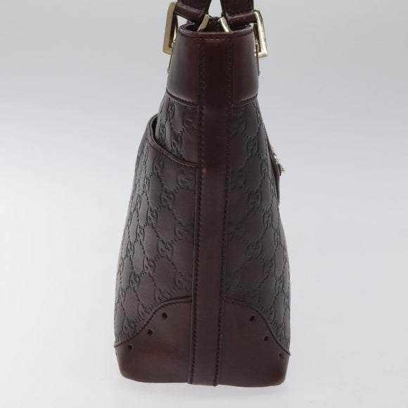 GUCCI GG Canvas Guccissima Hand Bag Gold Brown 145994 Auth 116184