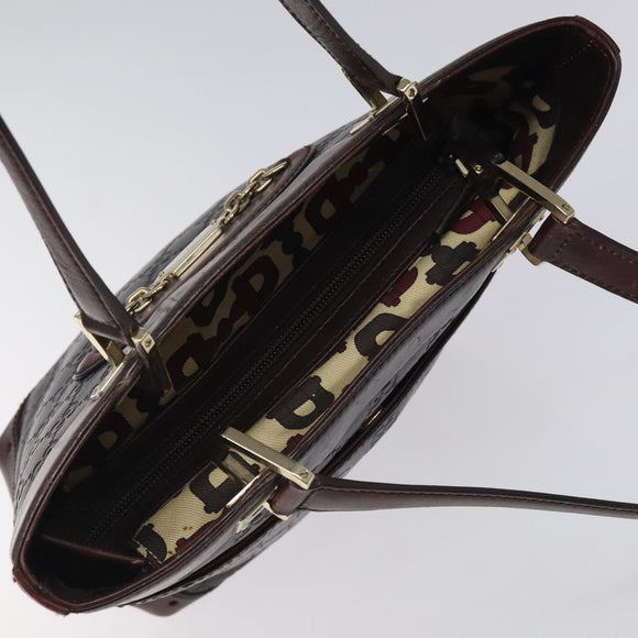 GUCCI GG Canvas Guccissima Hand Bag Gold Brown 145994 Auth 116184