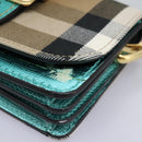 BURBERRY Nova Check Shoulder Bag Canvas 2way Beige Auth 116187-14