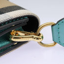 BURBERRY Nova Check Shoulder Bag Canvas 2way Beige Auth 116187-17