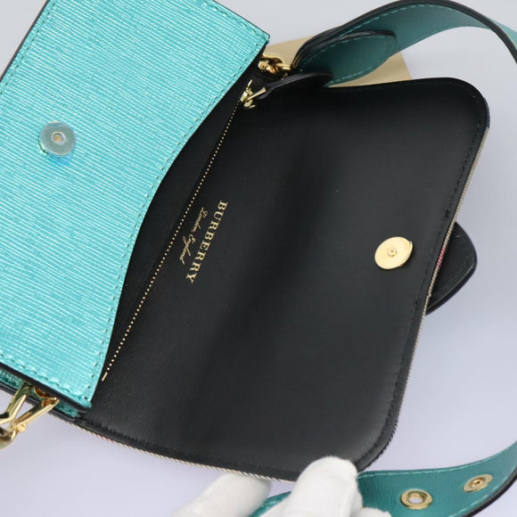 BURBERRY Nova Check Shoulder Bag Canvas 2way Beige Auth 116187