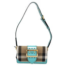 BURBERRY Nova Check Shoulder Bag Canvas 2way Beige Auth 116187-13