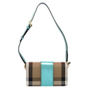 BURBERRY Nova Check Shoulder Bag Canvas 2way Beige Auth 116187-2