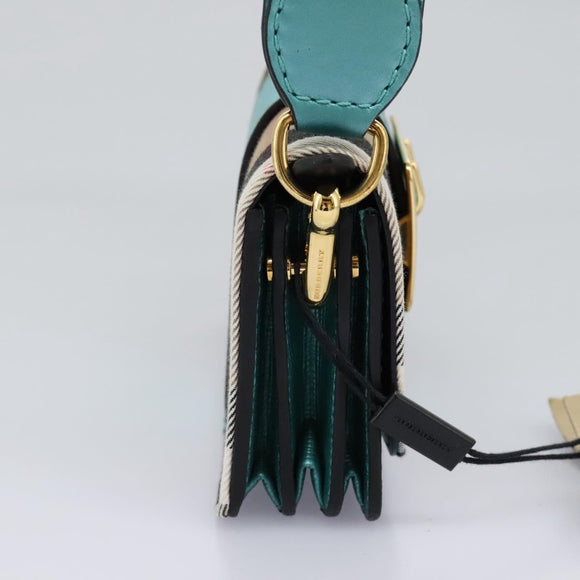 BURBERRY Nova Check Shoulder Bag Canvas 2way Beige Auth 116187