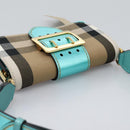 BURBERRY Nova Check Shoulder Bag Canvas 2way Beige Auth 116187-6