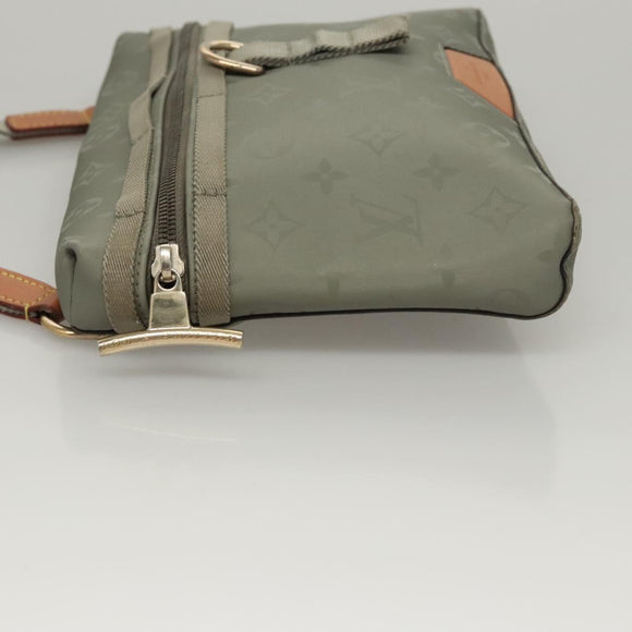 LOUIS VUITTON Monogram Titanium Messenger PM Bag Gray M43889 LV Auth 116190