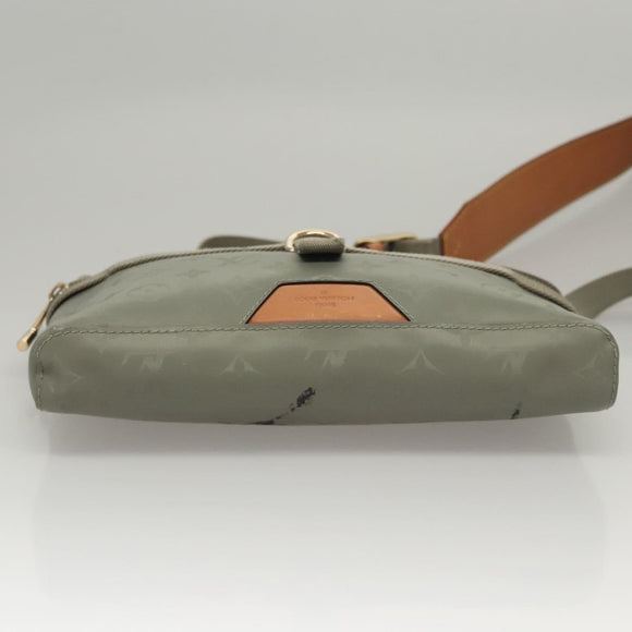 LOUIS VUITTON Monogram Titanium Messenger PM Bag Gray M43889 LV Auth 116190