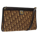 Christian Dior Trotter Canvas Shoulder Bag Brown Auth 116199-1