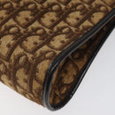 Christian Dior Trotter Canvas Shoulder Bag Brown Auth 116199-15