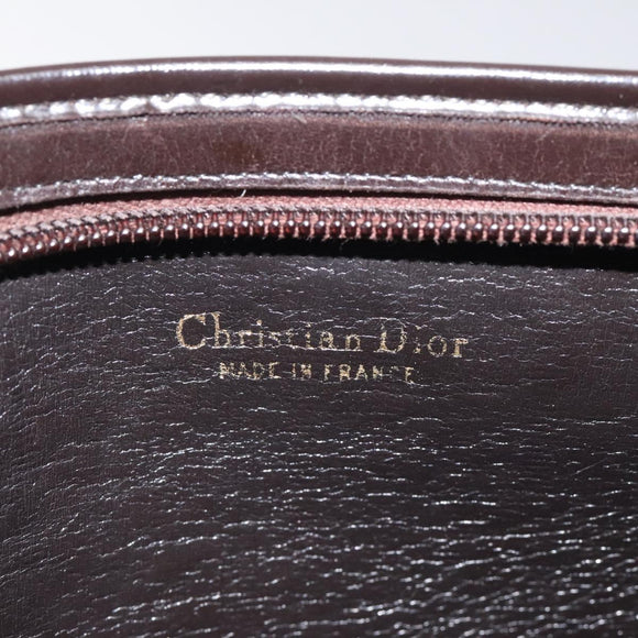 Christian Dior Trotter Canvas Shoulder Bag Brown Auth 116199
