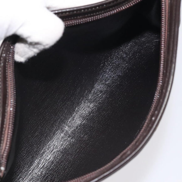 Christian Dior Trotter Canvas Shoulder Bag Brown Auth 116199