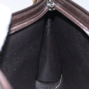 Christian Dior Trotter Canvas Shoulder Bag Brown Auth 116199-18