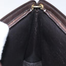 Christian Dior Trotter Canvas Shoulder Bag Brown Auth 116199-19