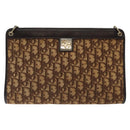 Christian Dior Trotter Canvas Shoulder Bag Brown Auth 116199-13