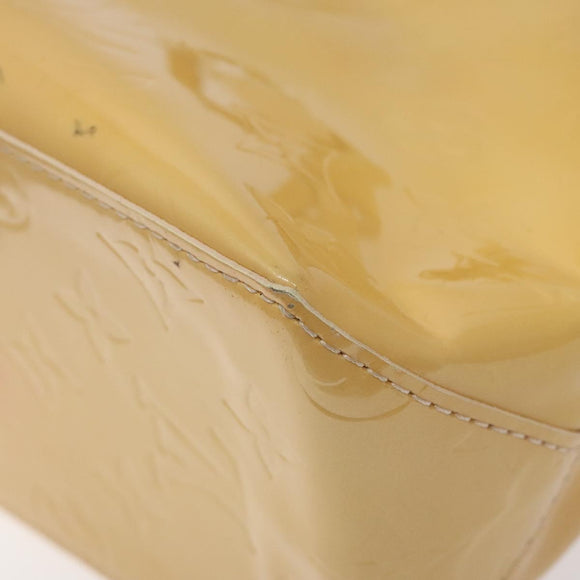 LOUIS VUITTON Monogram Vernis Reade PM Bag Marshmallow Pink M91306 Auth 116202