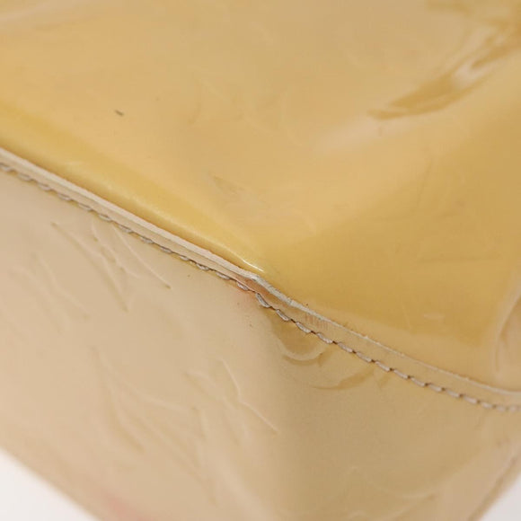 LOUIS VUITTON Monogram Vernis Reade PM Bag Marshmallow Pink M91306 Auth 116202