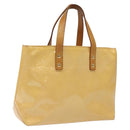 LOUIS VUITTON Monogram Vernis Reade PM Bag Marshmallow Pink M91306 Auth 116202-1