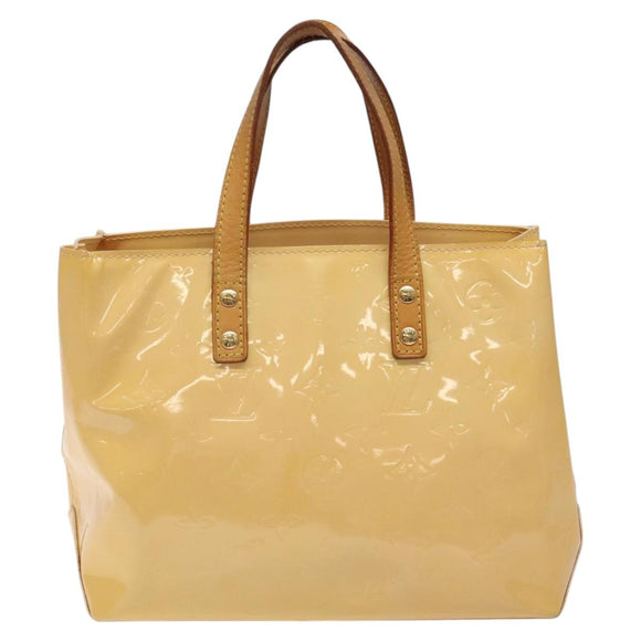 LOUIS VUITTON Monogram Vernis Reade PM Bag Marshmallow Pink M91306 Auth 116202