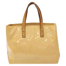 LOUIS VUITTON Monogram Vernis Reade PM Bag Marshmallow Pink M91306 Auth 116202-2