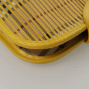 BURBERRY Nova Check Shoulder Bag Leather Yellow Auth 116203-15
