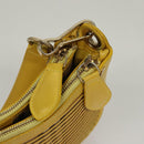 BURBERRY Nova Check Shoulder Bag Leather Yellow Auth 116203-9