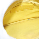 BURBERRY Nova Check Shoulder Bag Leather Yellow Auth 116203-10