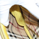 BURBERRY Nova Check Shoulder Bag Leather Yellow Auth 116203-22