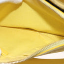 BURBERRY Nova Check Shoulder Bag Leather Yellow Auth 116203-23