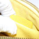 BURBERRY Nova Check Shoulder Bag Leather Yellow Auth 116203-12