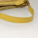 BURBERRY Nova Check Shoulder Bag Leather Yellow Auth 116203-7