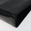 Salvatore Ferragamo Chain Shoulder Bag Patent leather Black Gold Auth 116223-10